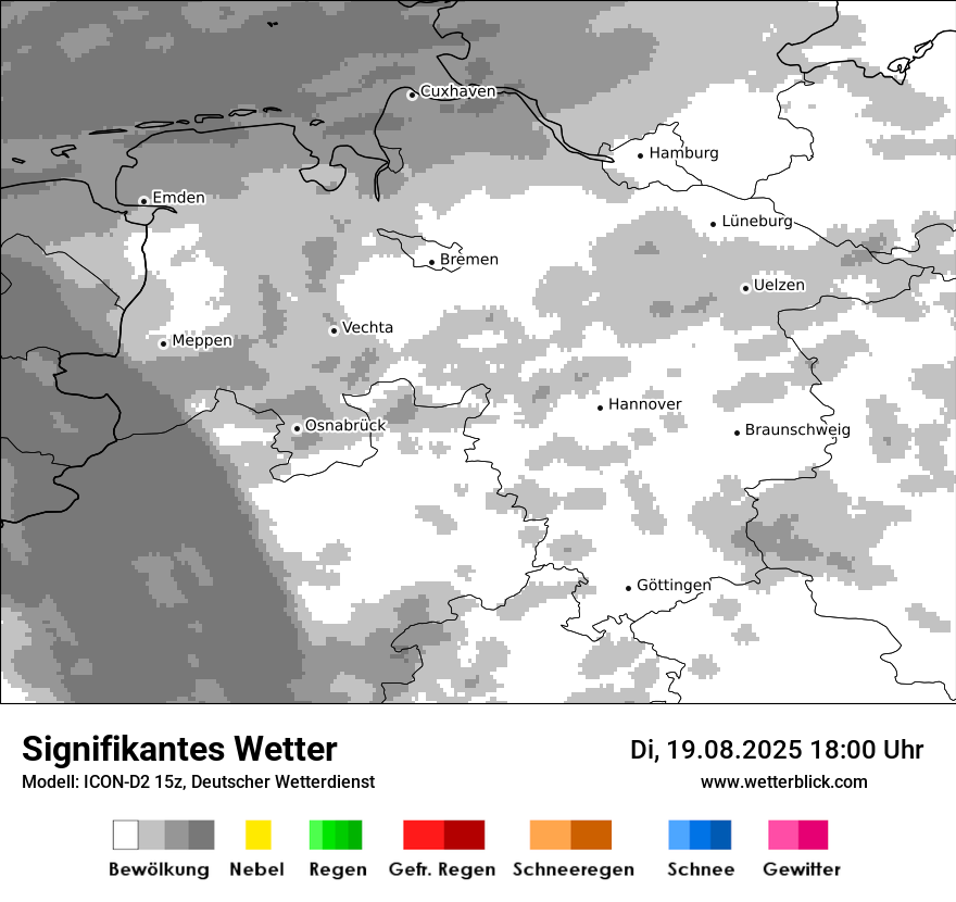 Modellkarten Signifikantes Wetter