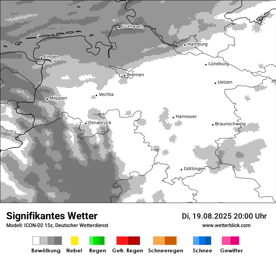Modellkarten Signifikantes Wetter