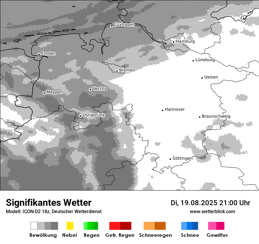 Modellkarten Signifikantes Wetter