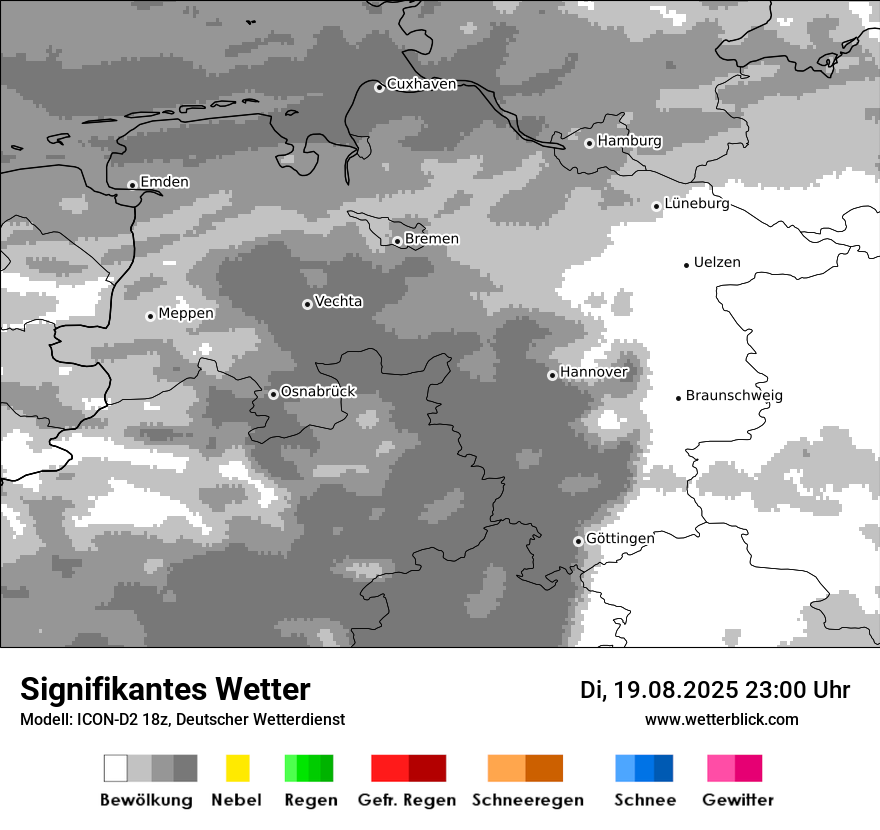 Modellkarten Signifikantes Wetter