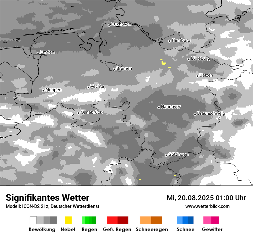 Modellkarten Signifikantes Wetter