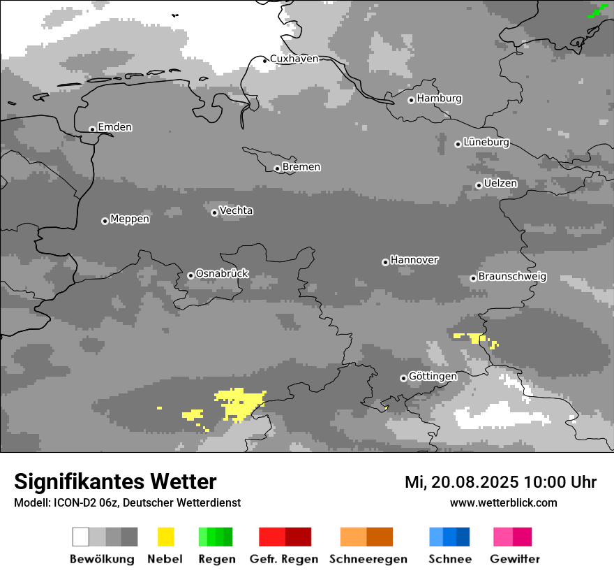 Modellkarten Signifikantes Wetter