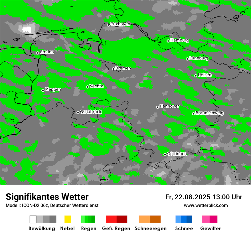 Modellkarten Signifikantes Wetter