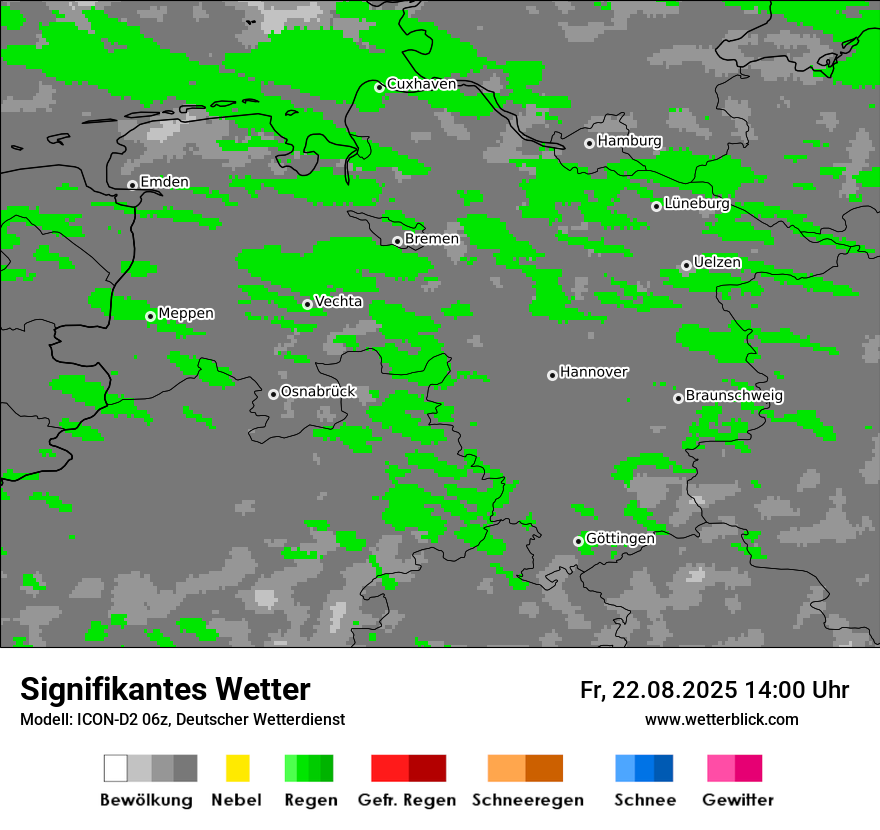 Modellkarten Signifikantes Wetter