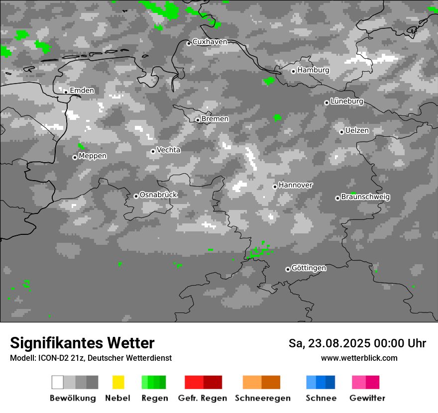 Modellkarten Signifikantes Wetter