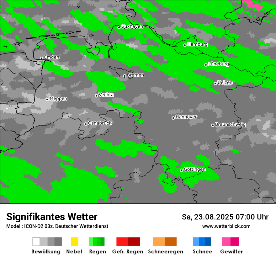 Modellkarten Signifikantes Wetter