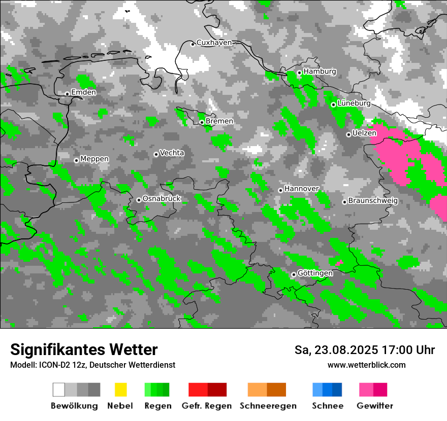 Modellkarten Signifikantes Wetter