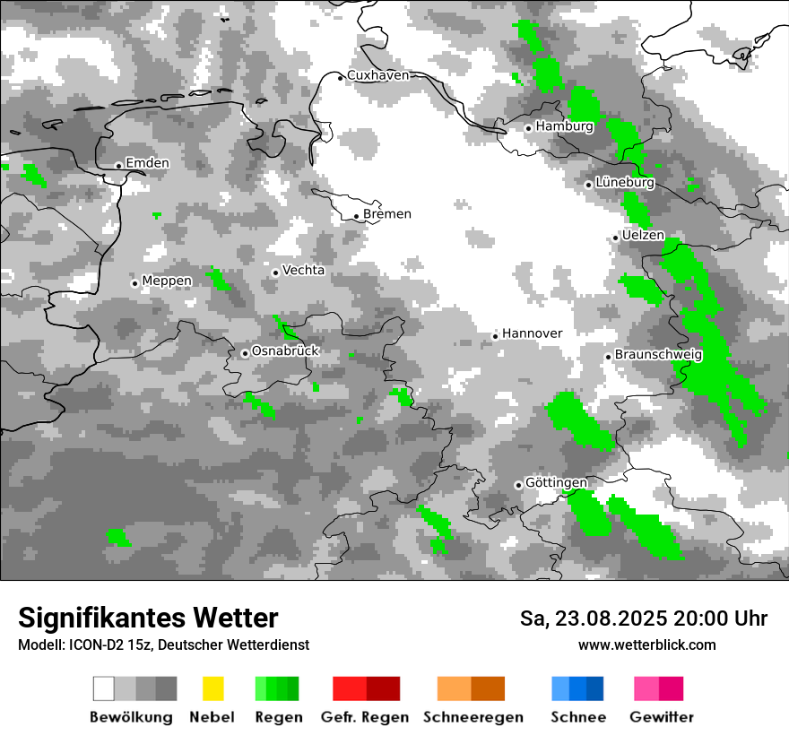 Modellkarten Signifikantes Wetter