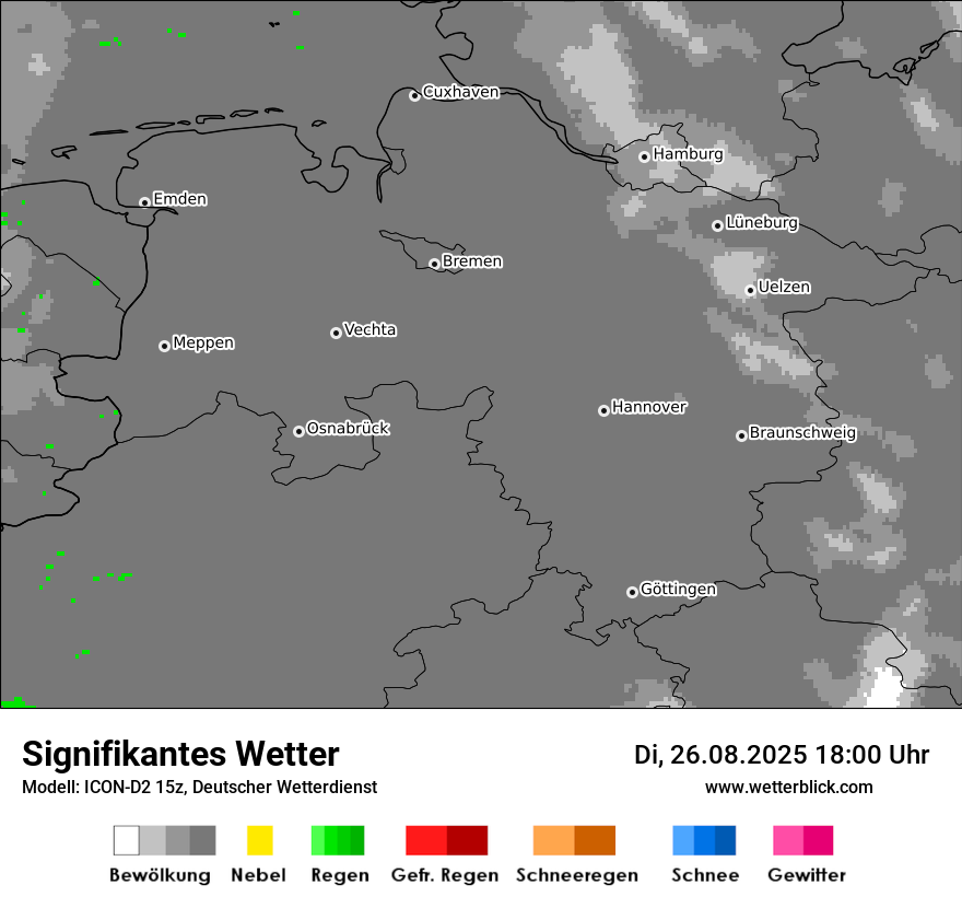 Modellkarten Signifikantes Wetter