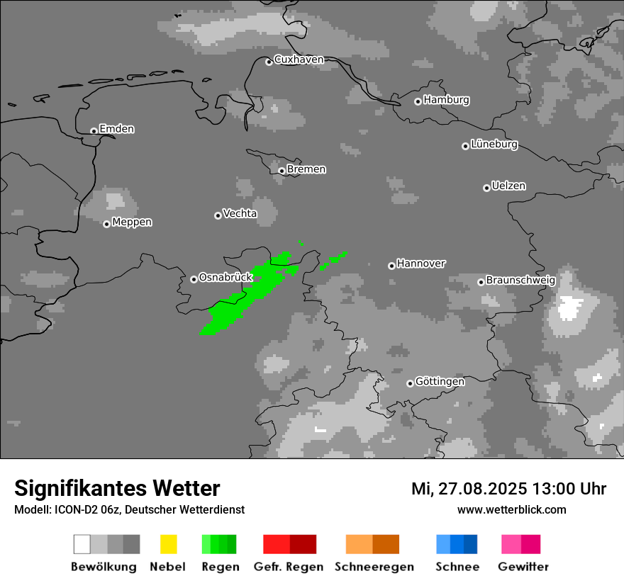 Modellkarten Signifikantes Wetter