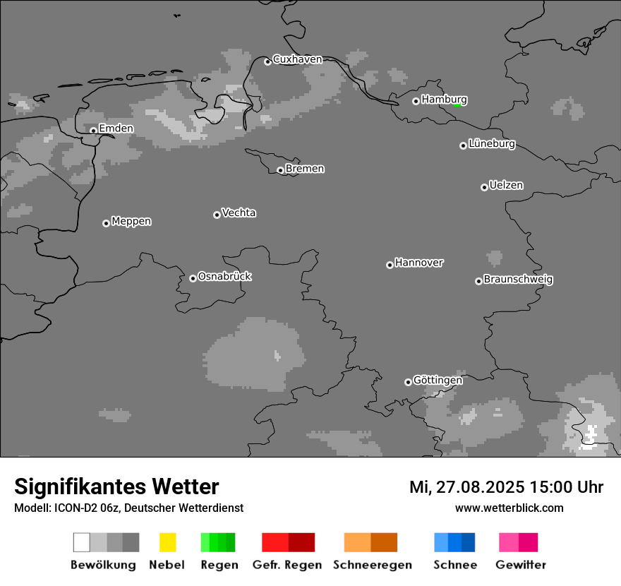 Modellkarten Signifikantes Wetter