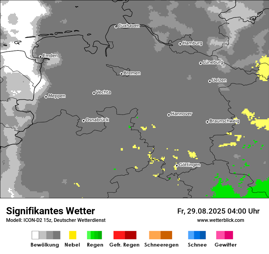 Modellkarten Signifikantes Wetter