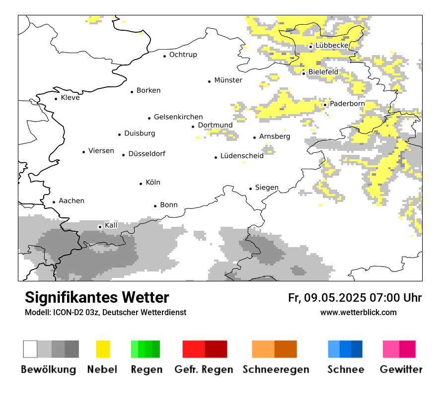 Modellkarten Signifikantes Wetter