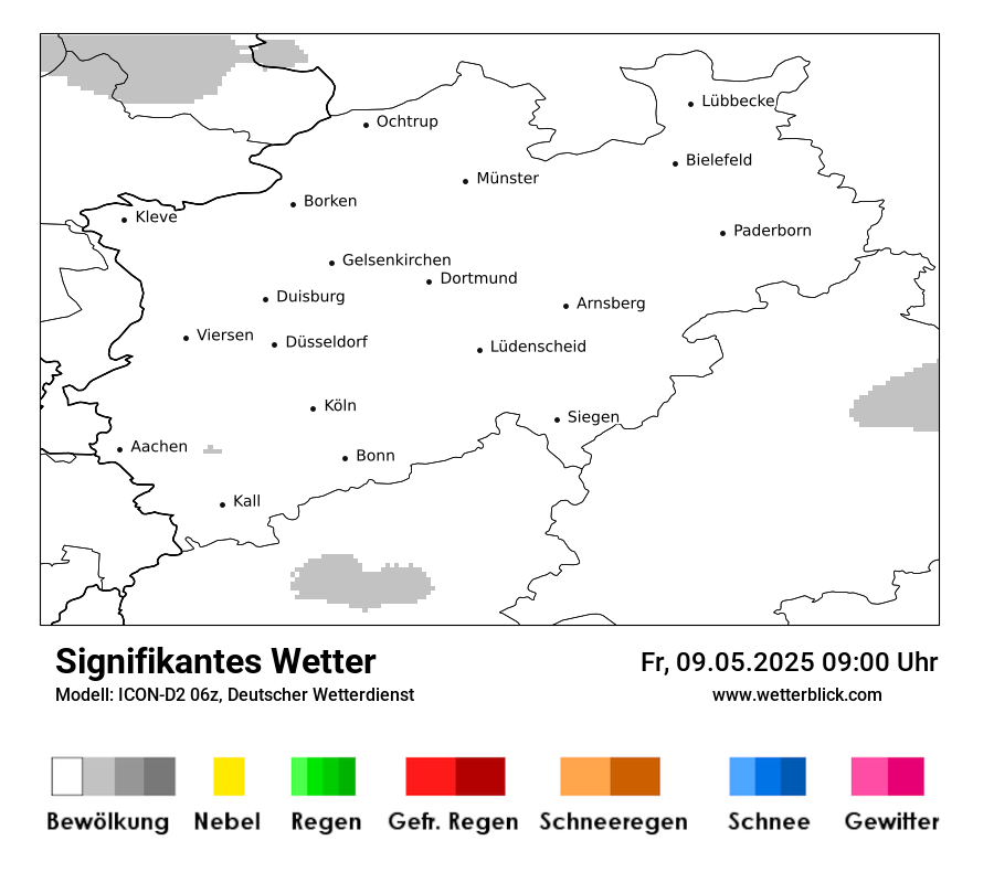 Modellkarten Signifikantes Wetter