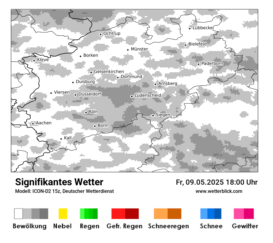 Modellkarten Signifikantes Wetter