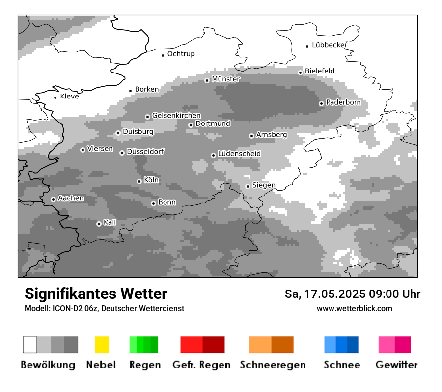Modellkarten Signifikantes Wetter