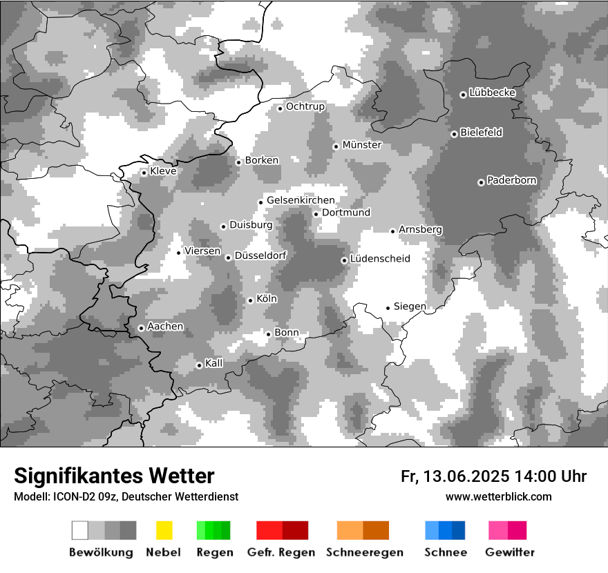 Modellkarten Signifikantes Wetter