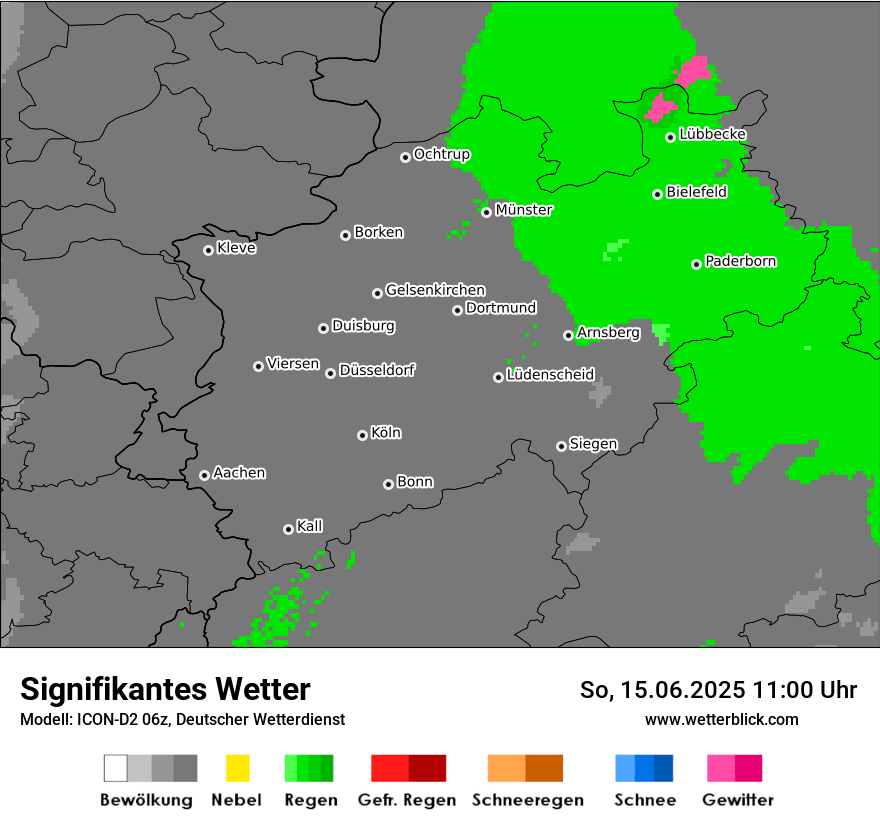 Modellkarten Signifikantes Wetter
