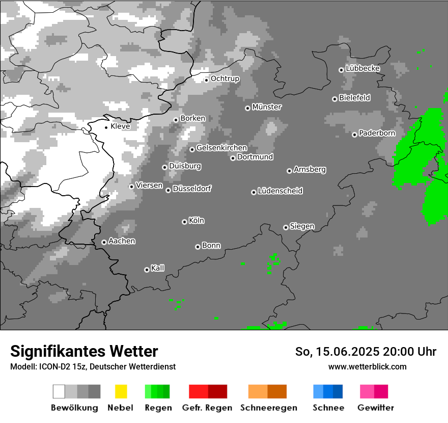 Modellkarten Signifikantes Wetter