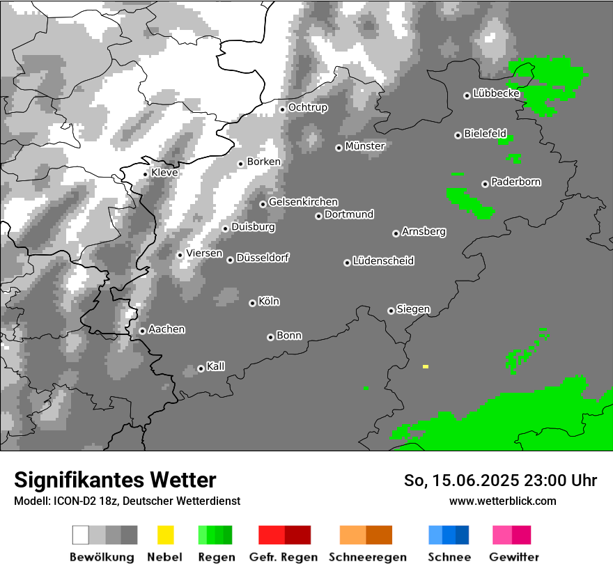 Modellkarten Signifikantes Wetter