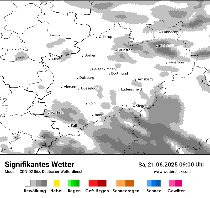 Modellkarten Signifikantes Wetter