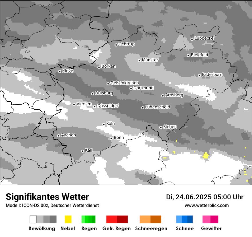 Modellkarten Signifikantes Wetter