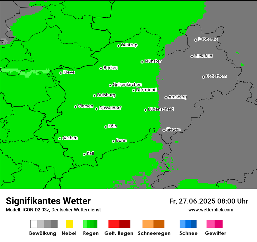 Modellkarten Signifikantes Wetter