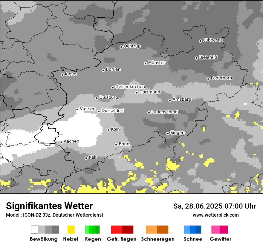 Modellkarten Signifikantes Wetter