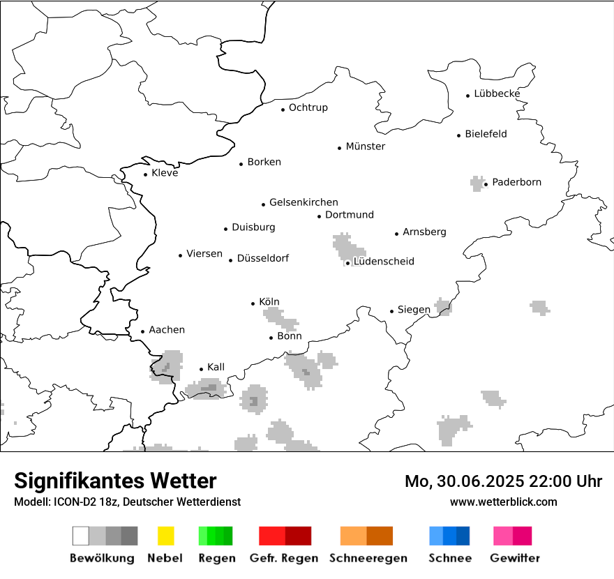 Modellkarten Signifikantes Wetter