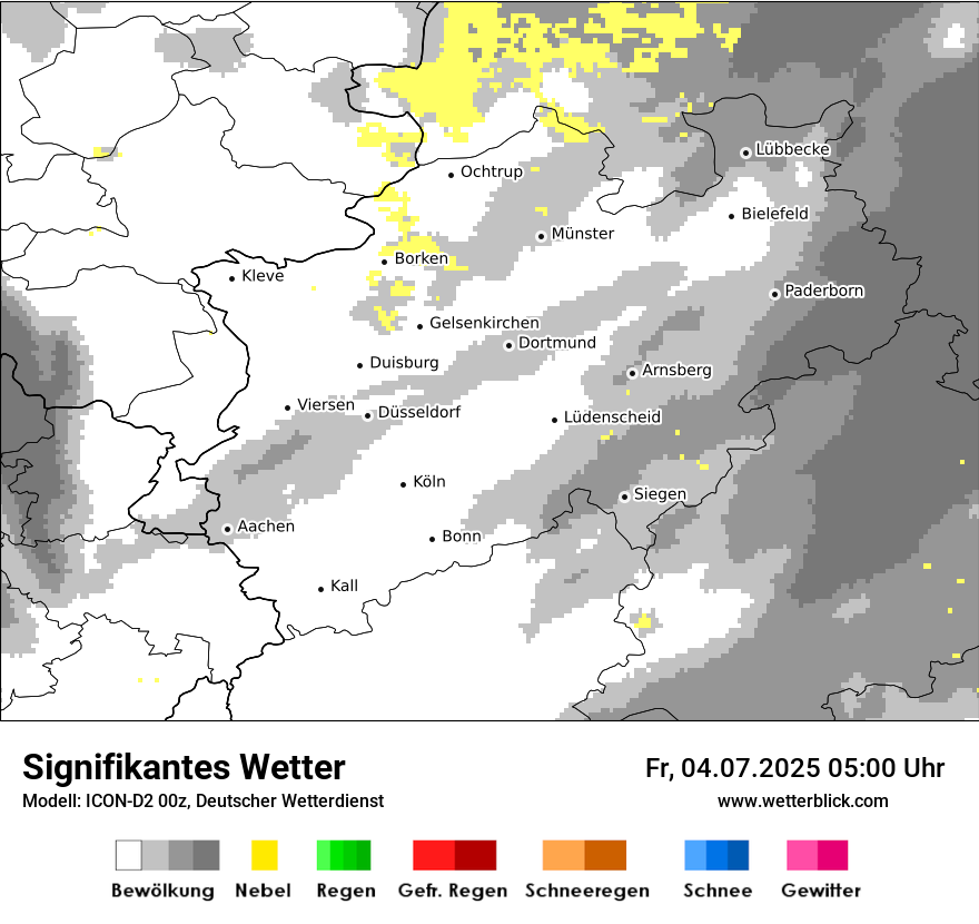 Modellkarten Signifikantes Wetter