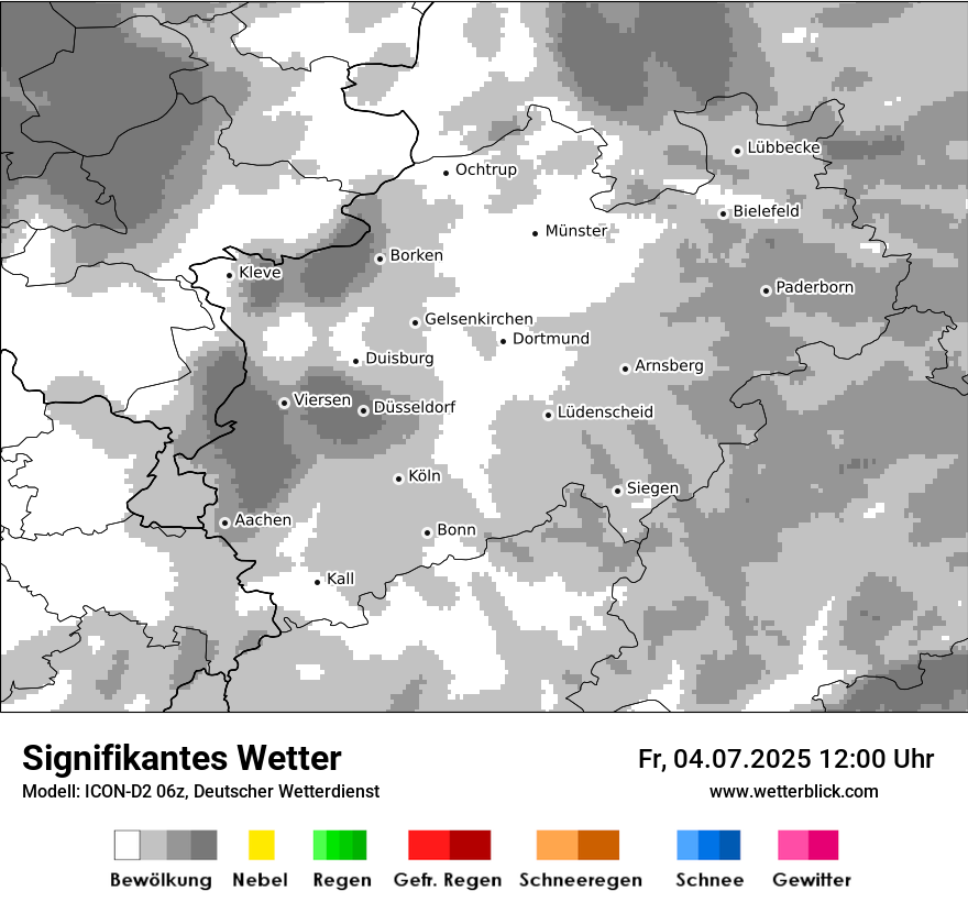 Modellkarten Signifikantes Wetter