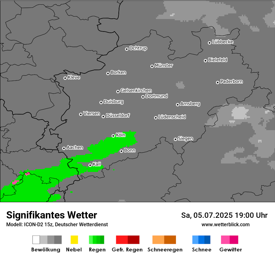Modellkarten Signifikantes Wetter