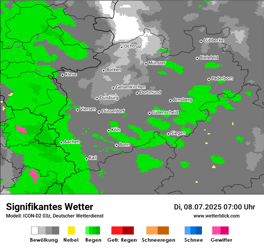 Modellkarten Signifikantes Wetter