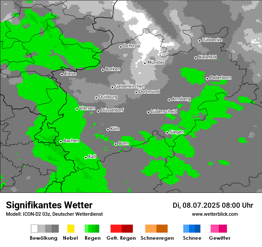 Modellkarten Signifikantes Wetter