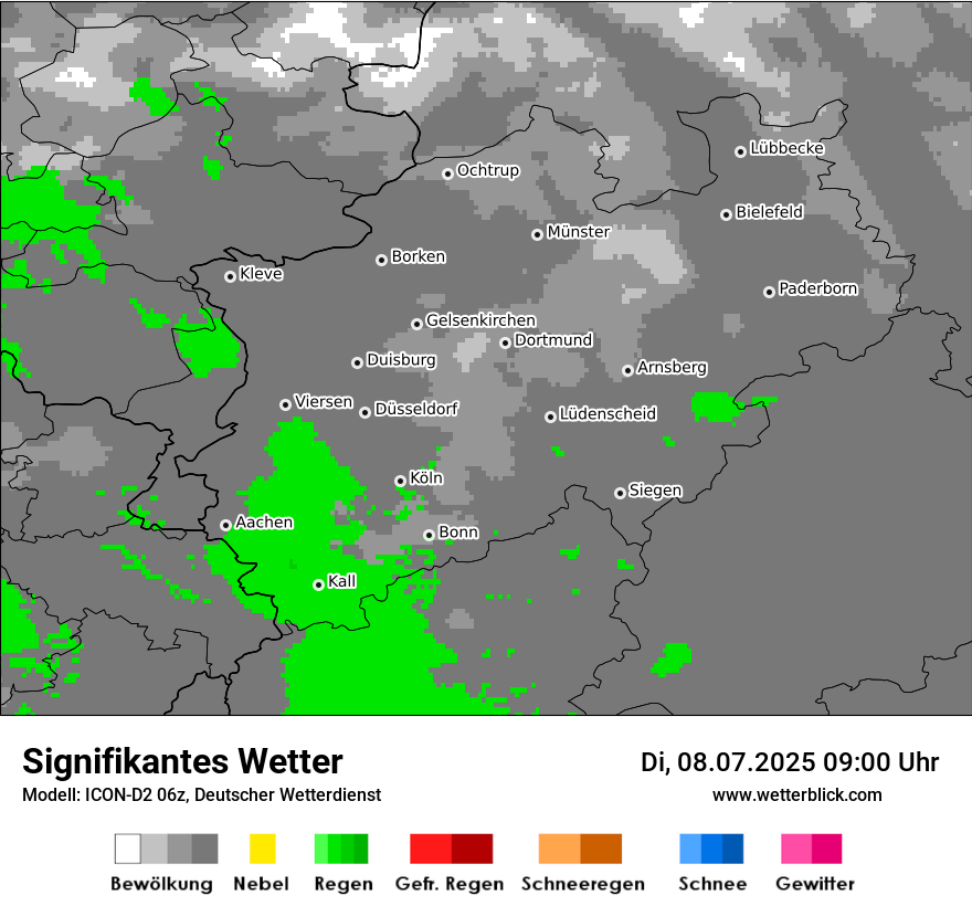 Modellkarten Signifikantes Wetter