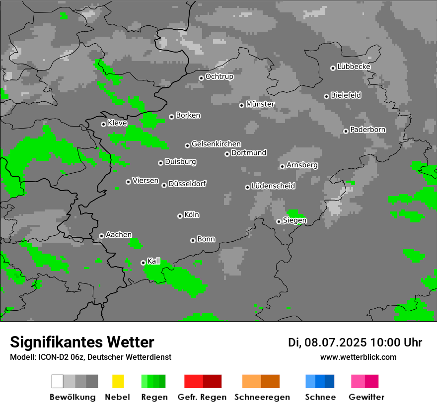 Modellkarten Signifikantes Wetter