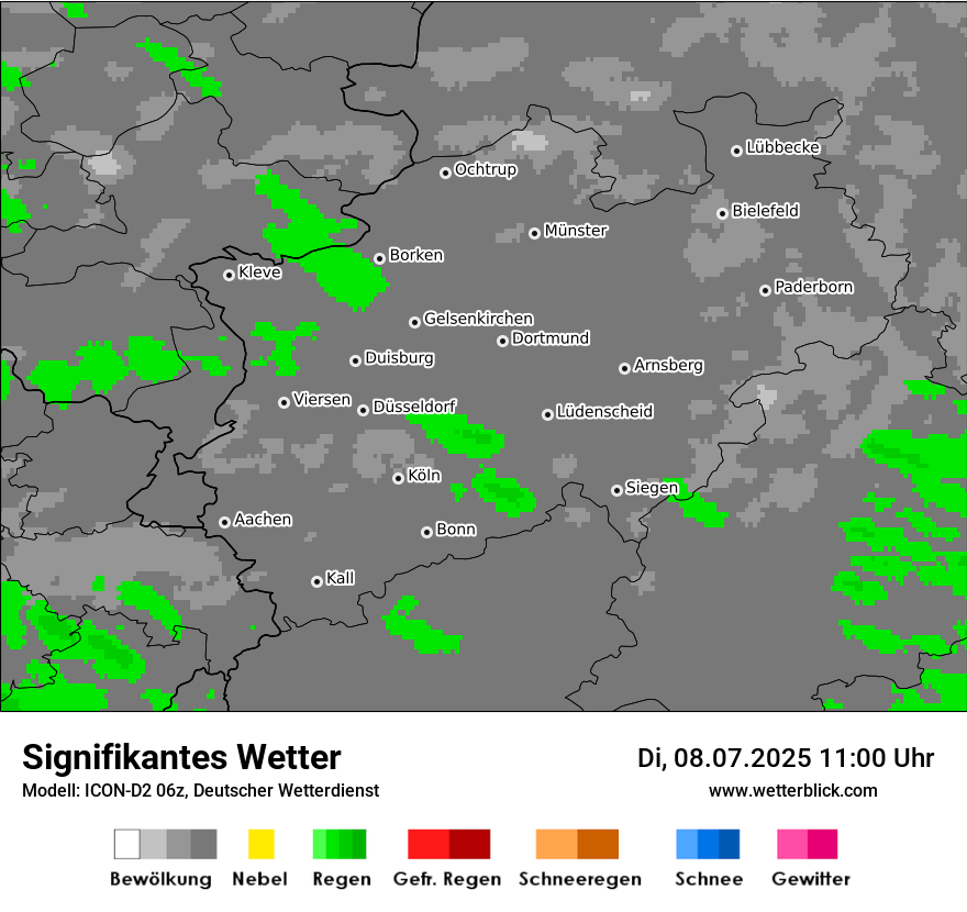 Modellkarten Signifikantes Wetter