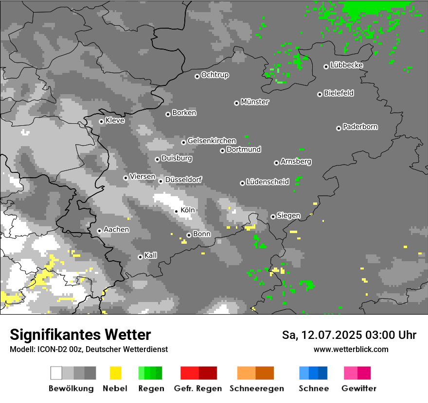 Modellkarten Signifikantes Wetter