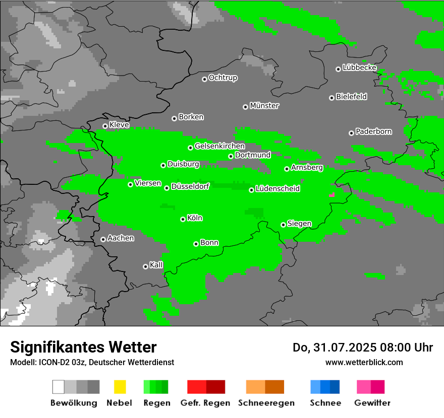 Modellkarten Signifikantes Wetter