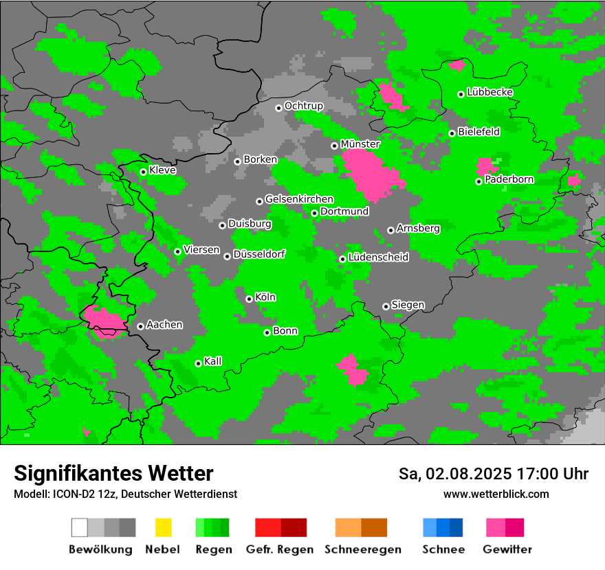 Modellkarten Signifikantes Wetter