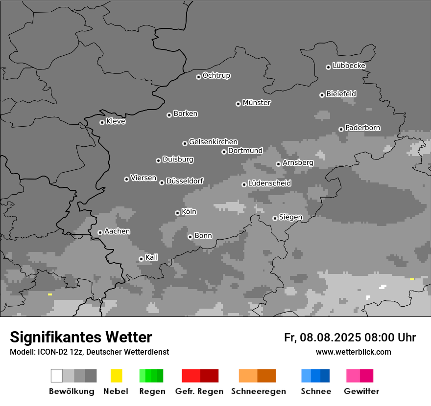 Modellkarten Signifikantes Wetter