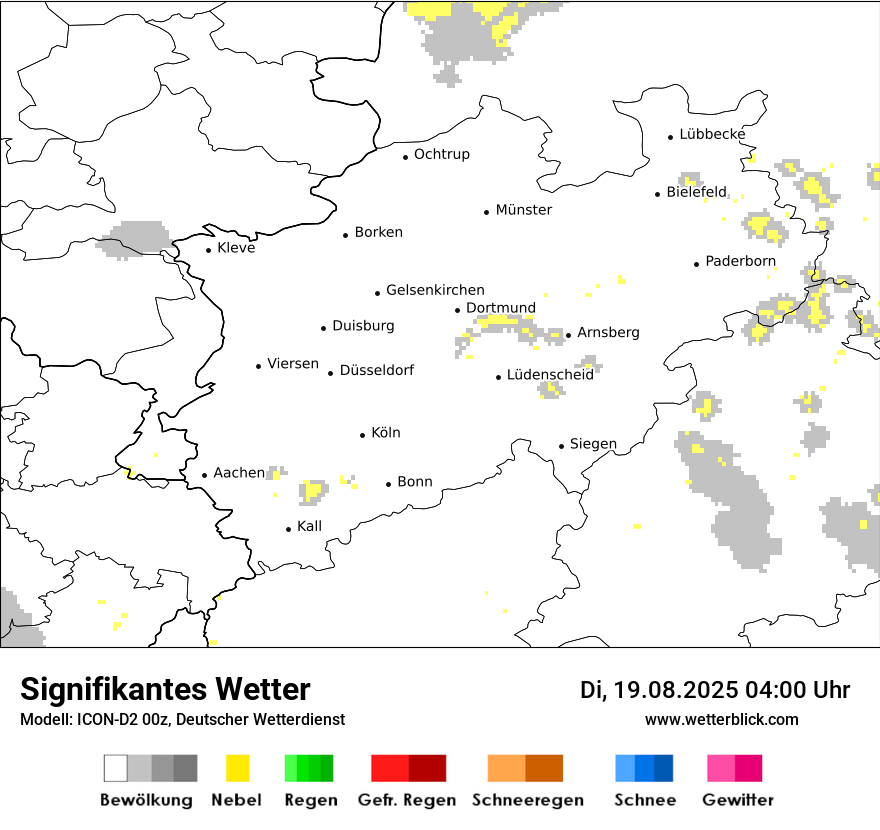 Modellkarten Signifikantes Wetter