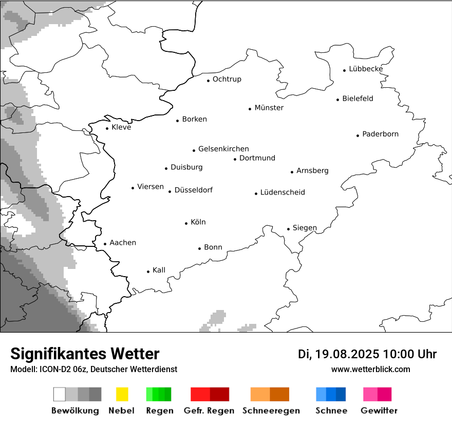 Modellkarten Signifikantes Wetter