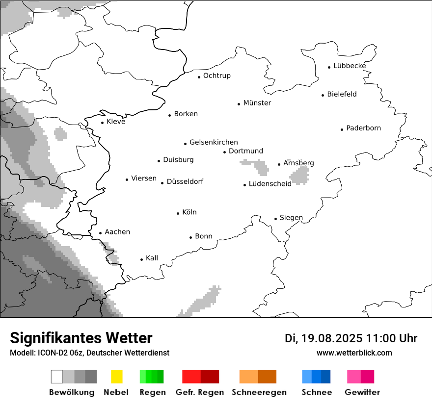 Modellkarten Signifikantes Wetter