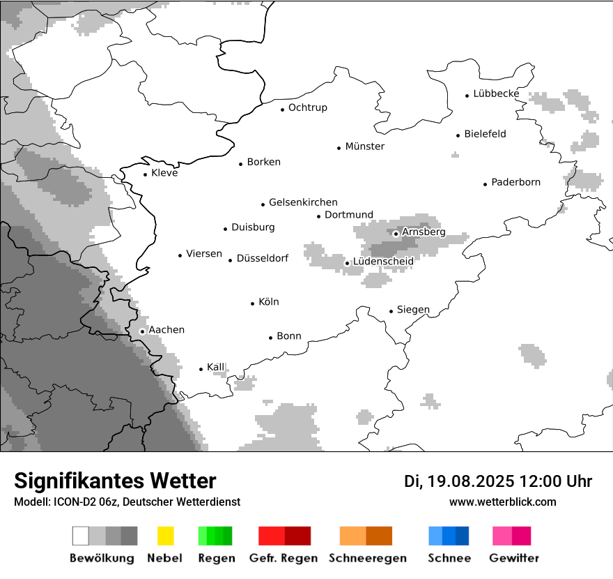 Modellkarten Signifikantes Wetter