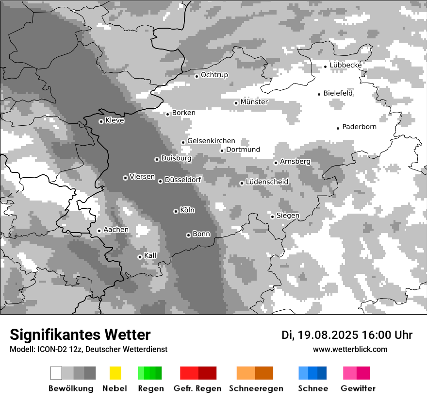 Modellkarten Signifikantes Wetter