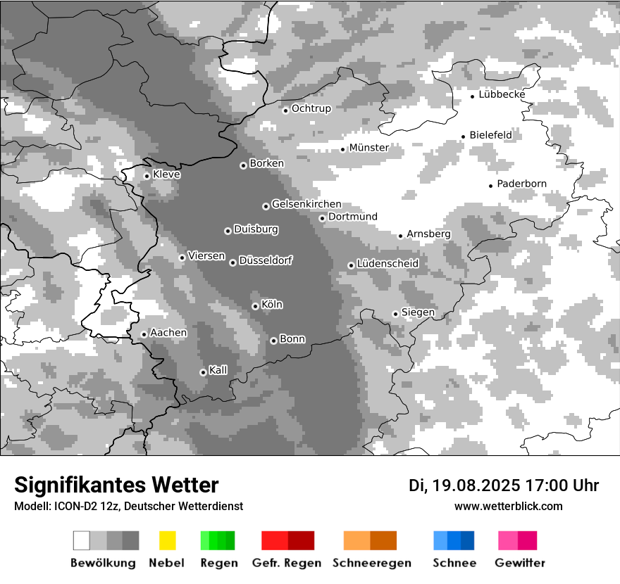 Modellkarten Signifikantes Wetter