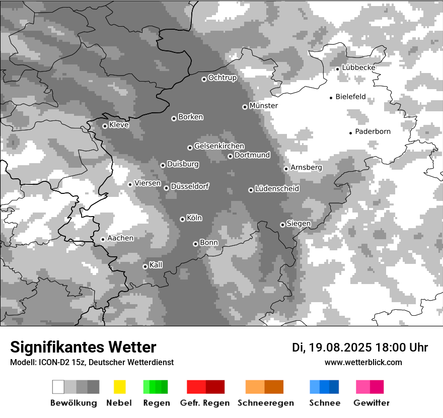 Modellkarten Signifikantes Wetter