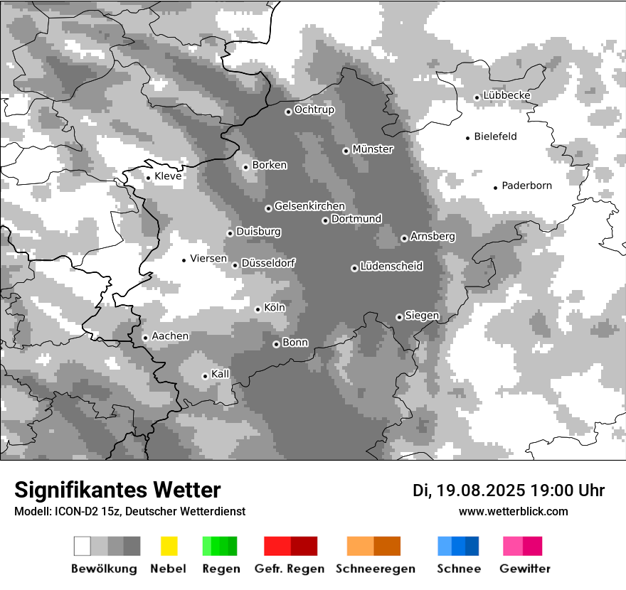 Modellkarten Signifikantes Wetter