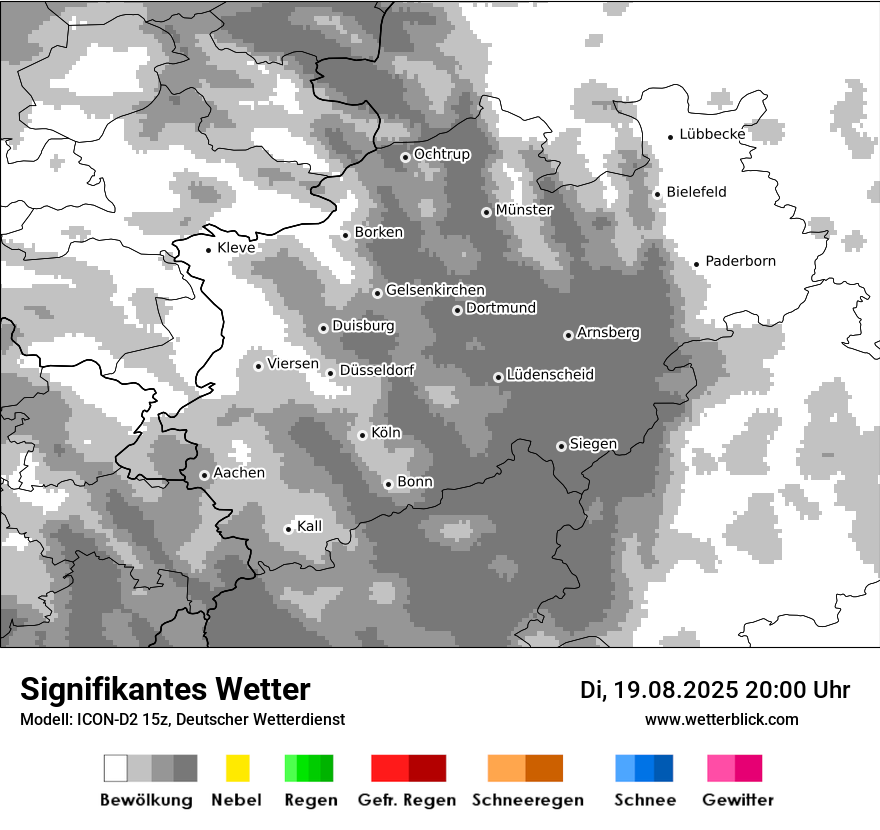 Modellkarten Signifikantes Wetter